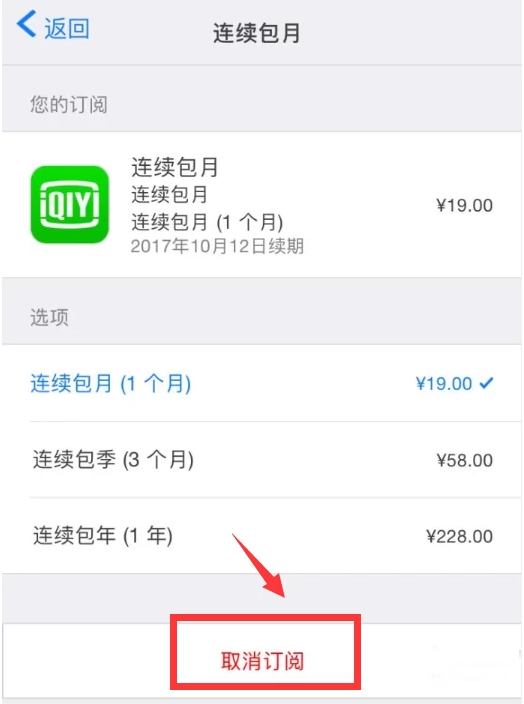 苹果版《爱奇艺》取消自动续费方法