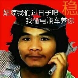 《抖音》忘了他吧我偷电瓶车养你表情包