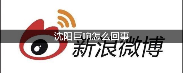 沈阳巨响怎么回事