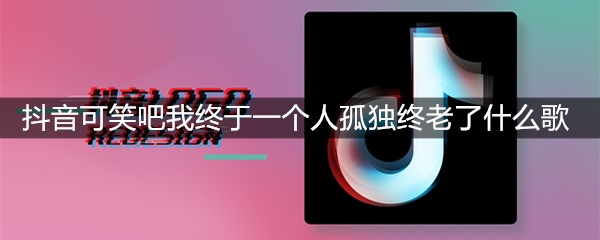 抖音可笑吧我终于一个人孤独终老了什么歌
