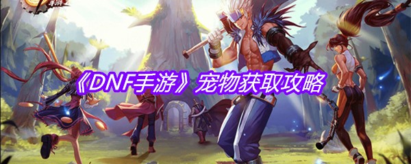 《DNF手游》宠物获取攻略