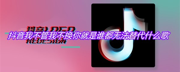 抖音我不管我不换你就是谁都无法替代什么歌