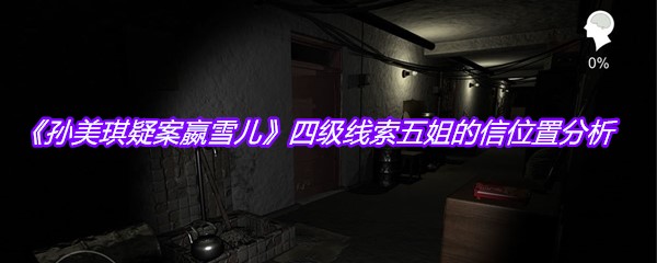 《孙美琪疑案嬴雪儿》四级线索五姐的信位置分析