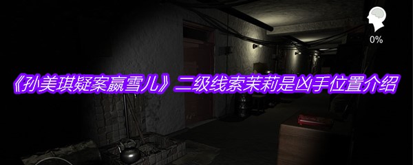 《孙美琪疑案嬴雪儿》二级线索茉莉是凶手位置介绍