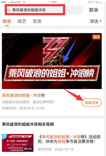 《乘风破浪的姐姐》冲浪榜投票通道