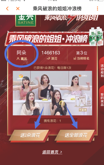 《乘风破浪的姐姐》冲浪榜投票通道