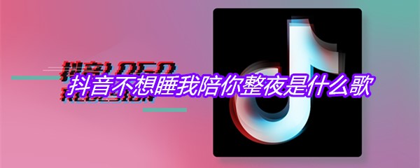 抖音不想睡我陪你整夜是什么歌