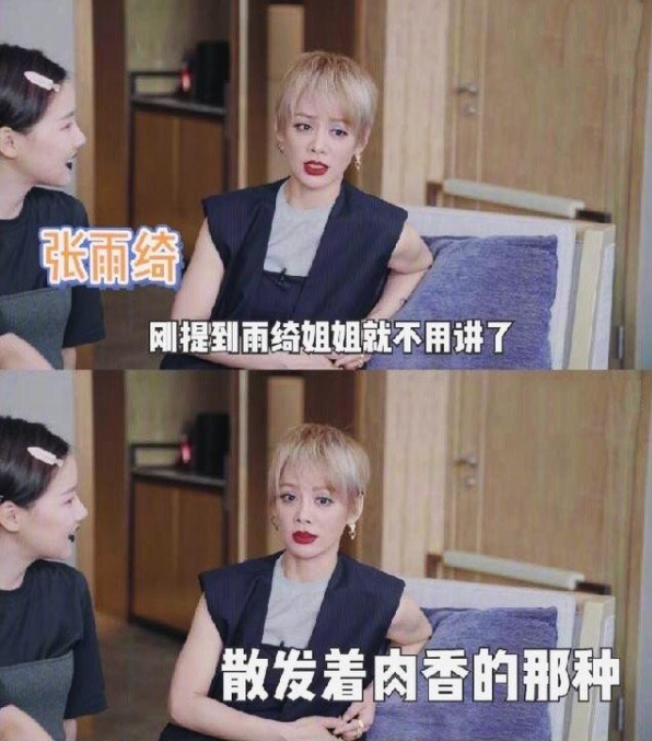 宁静说张雨绮散发着肉香是什么梗