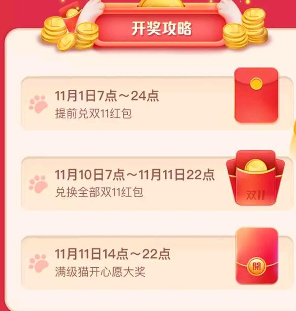 2020淘宝双11超级星秀猫满级星秀猫开奖时间介绍