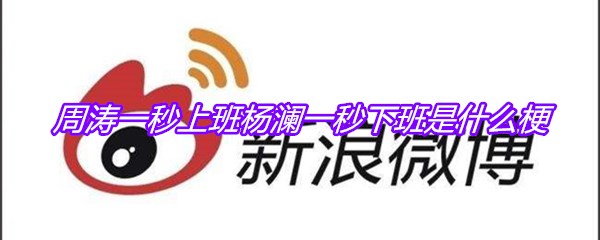 周涛一秒上班杨澜一秒下班是什么梗