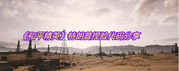 《和平精英》特朗普捏脸代码分享