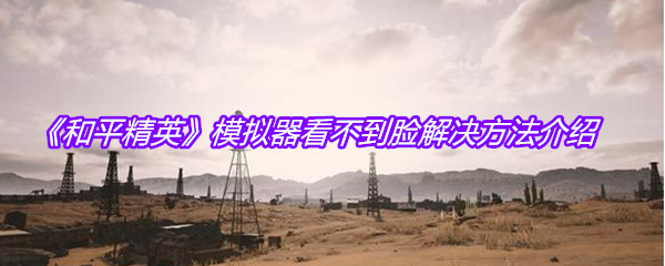 《和平精英》模拟器看不到脸解决方法介绍