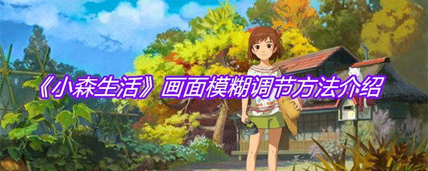 《小森生活》画面模糊调节方法介绍
