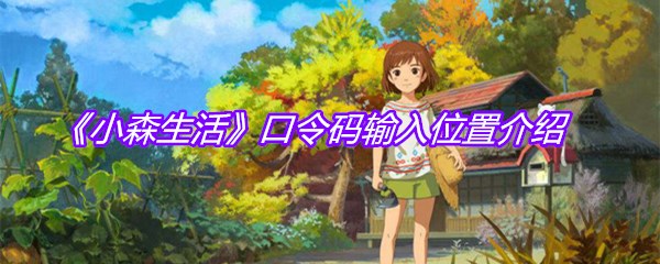 《小森生活》口令码输入位置介绍