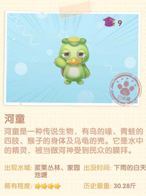 《摩尔庄园》河童图鉴