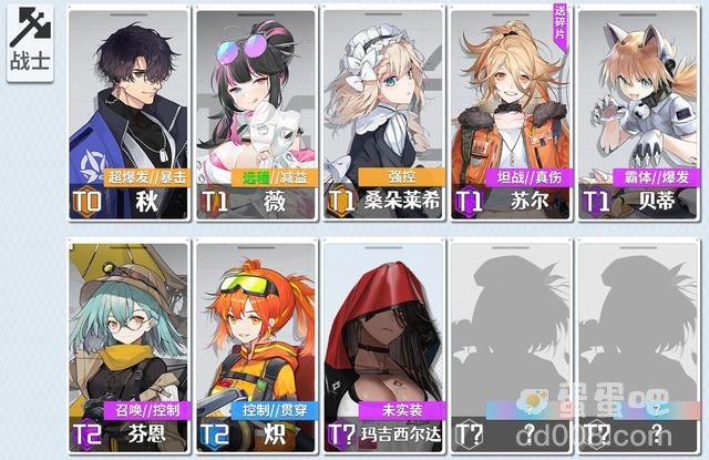 《少女前线：云图计划》人形定位介绍