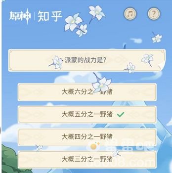 派蒙的战力是