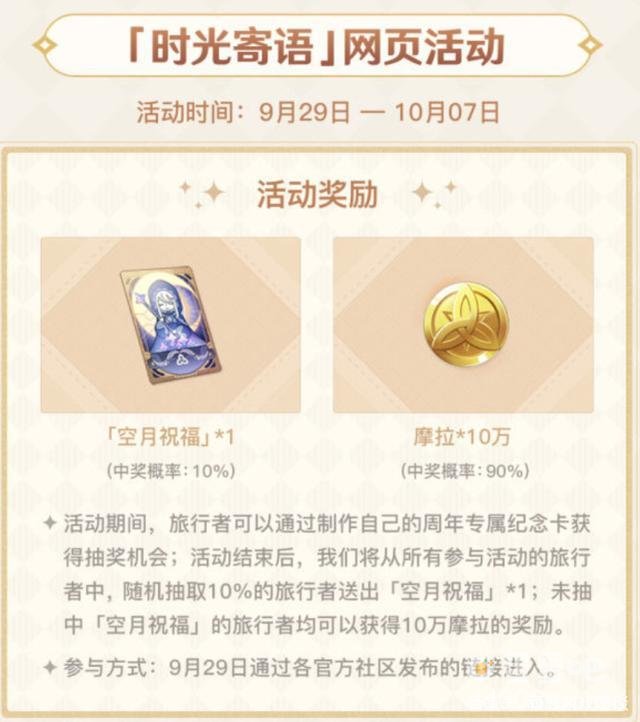《原神》周年庆福利一览