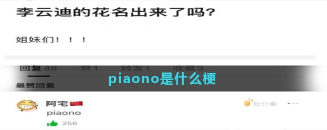 piaono是什么梗