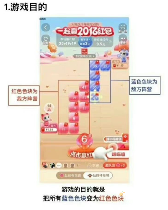 《淘宝》双11喵糖总动员大师场方法攻略