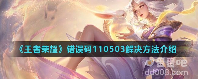 《王者荣耀》错误码110503解决方法介绍