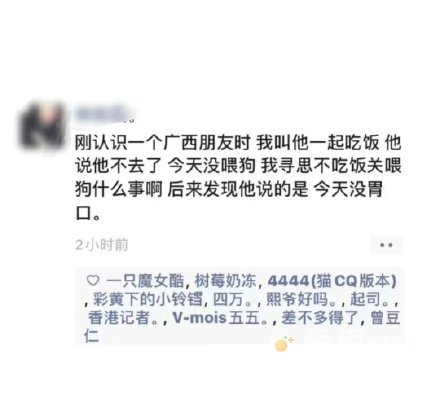 没喂狗是什么意思