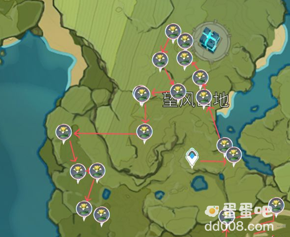 《原神》甜甜花分布位置分享