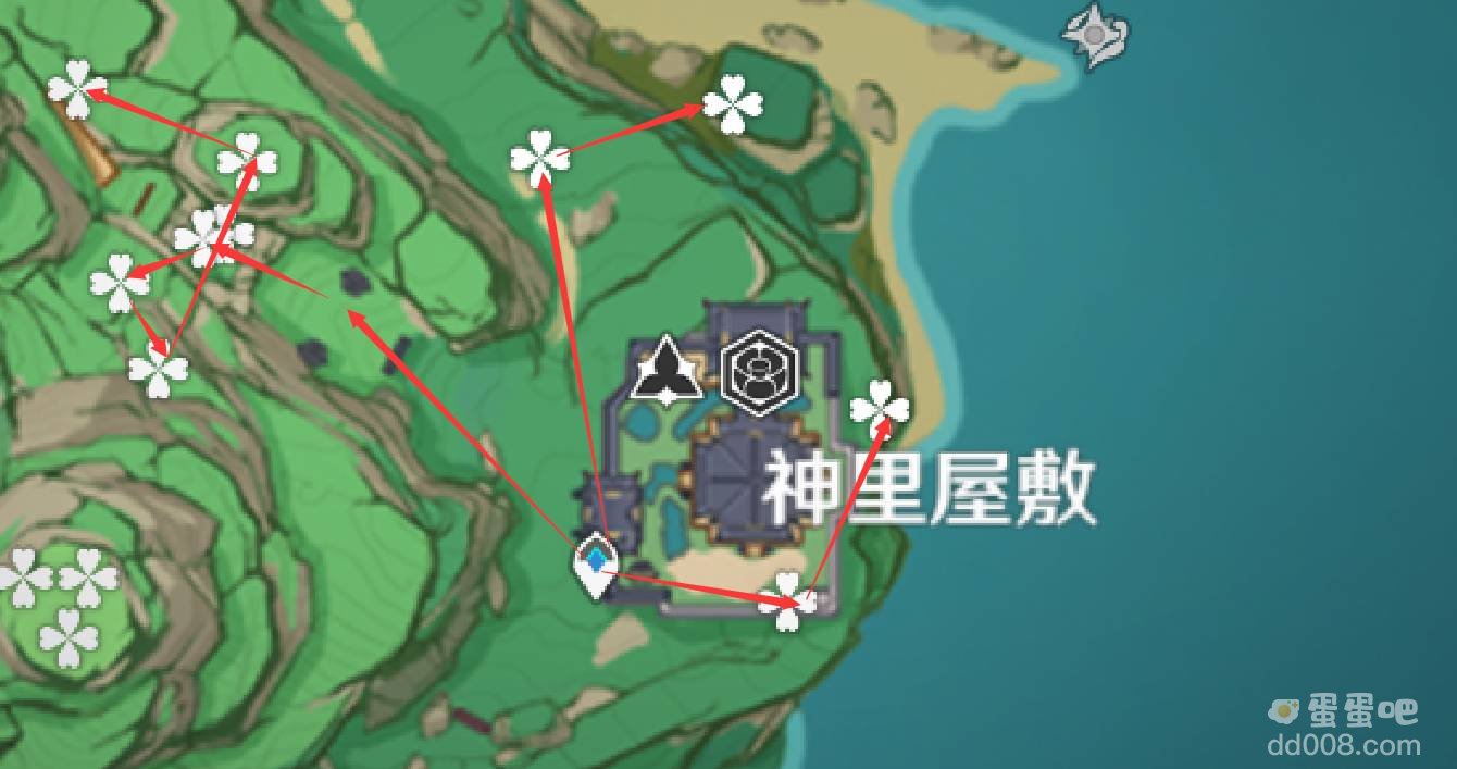 《原神》绯樱绣球位置分享