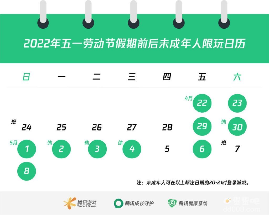 《王者荣耀》2022年劳动节未成年游戏时间介绍