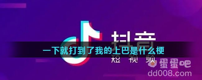 一下就打到了我的上巴是什么梗