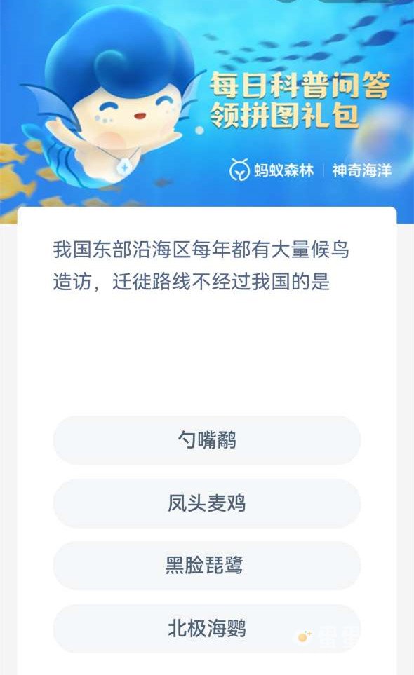 《支付宝》神奇海洋今日答案6月11日最新