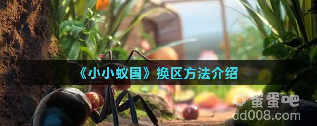 《小小蚁国》换区方法介绍