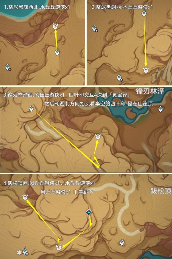 《原神》3.6丘丘游侠速刷路线攻略