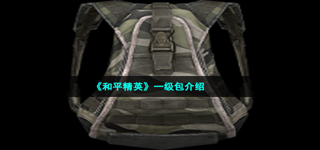 《和平精英》一级包介绍