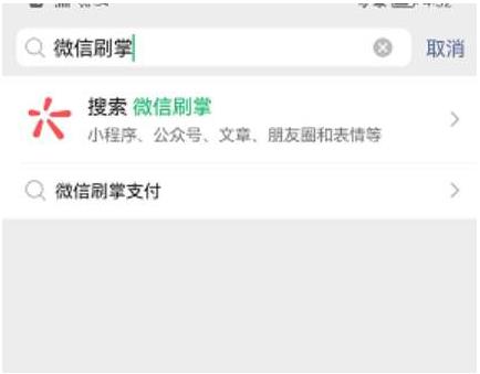 微信刷掌支付开通方法