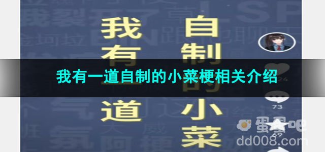 《抖音》我有一道自制的小菜梗相关介绍