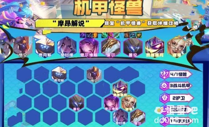 金铲铲之战3.10版本机甲怪兽阵容搭配