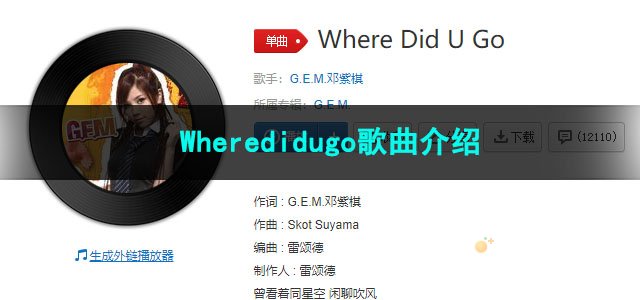 《抖音》Wheredidugo歌曲介绍