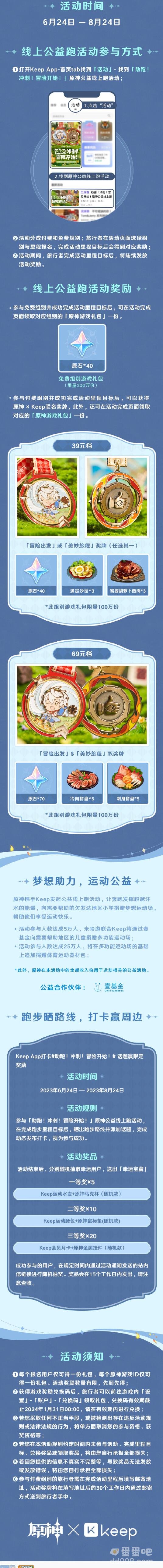 原神Keep公益线上跑活动玩法