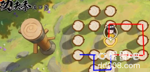 《火影忍者手游》功夫季功夫一笔画第19关攻略