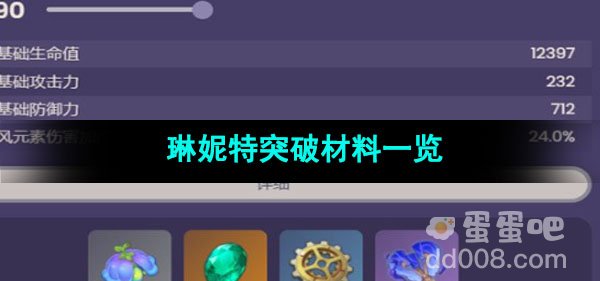 原神琳妮特突破材料一览