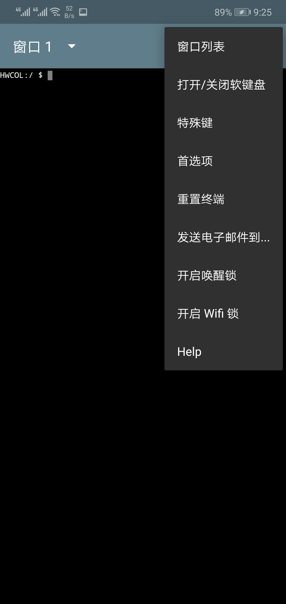终端模拟器截图