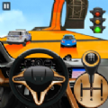 警车特技大坡道手游app