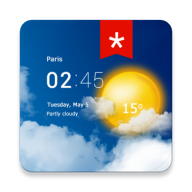 透明时钟天气手机软件app