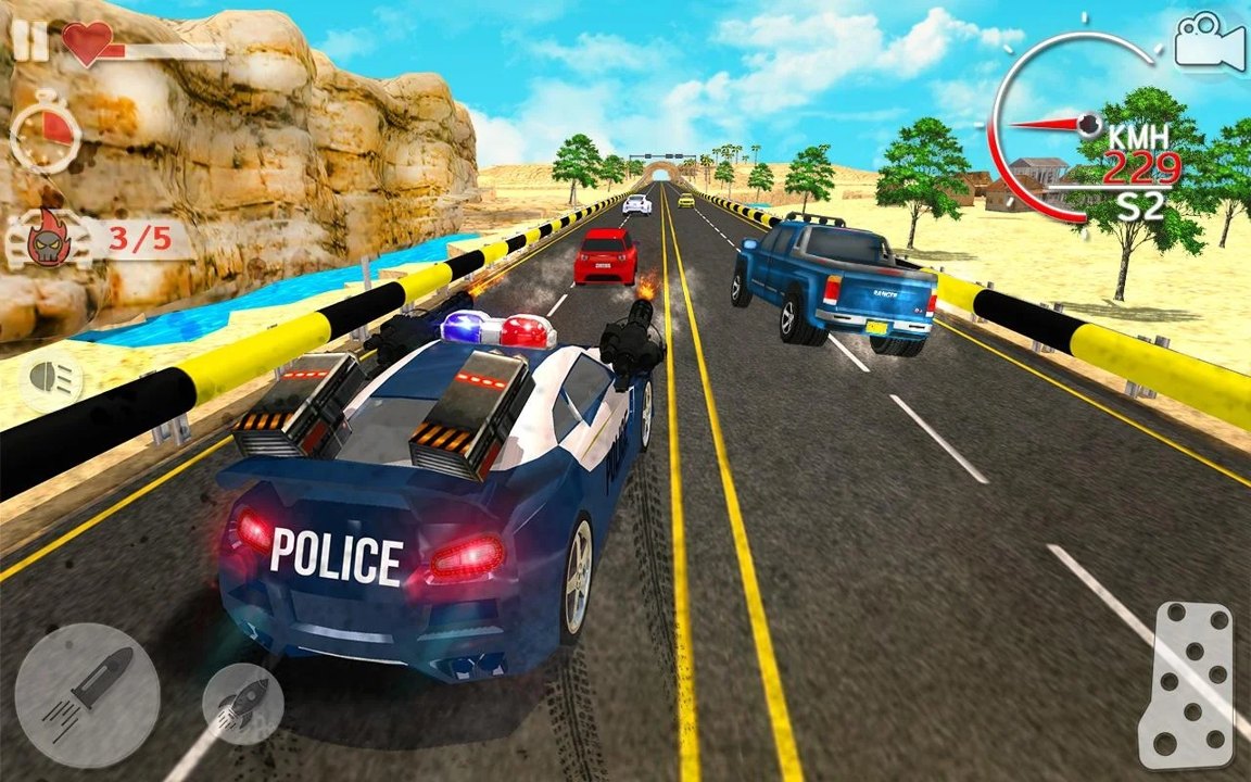警车追匪截图
