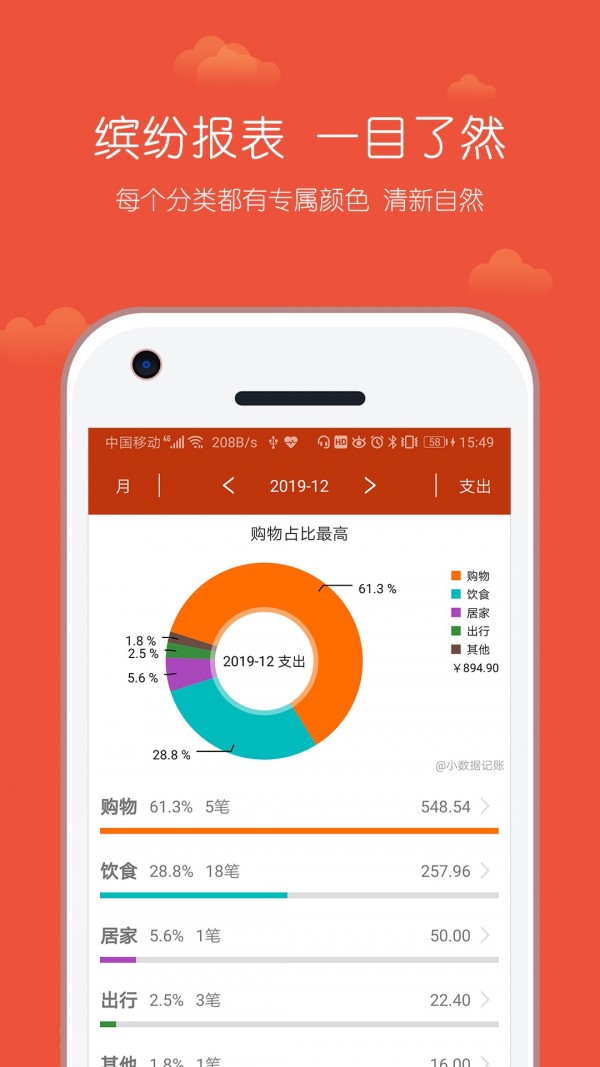 小数据记账截图