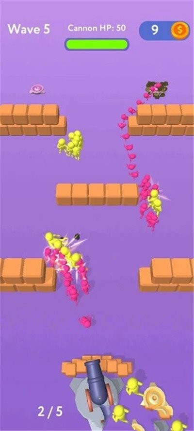 炮击人群截图