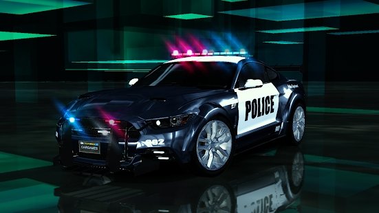 警车停车和驾驶截图