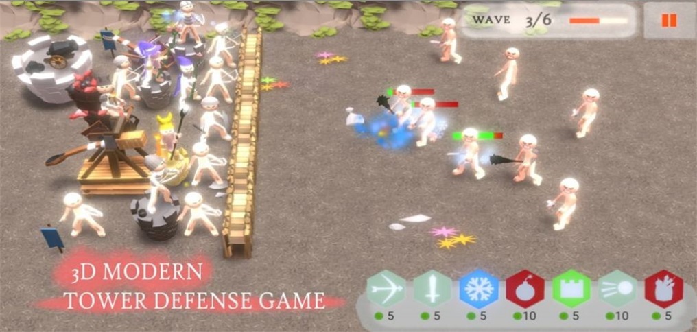火柴人防御之塔防战场3d截图