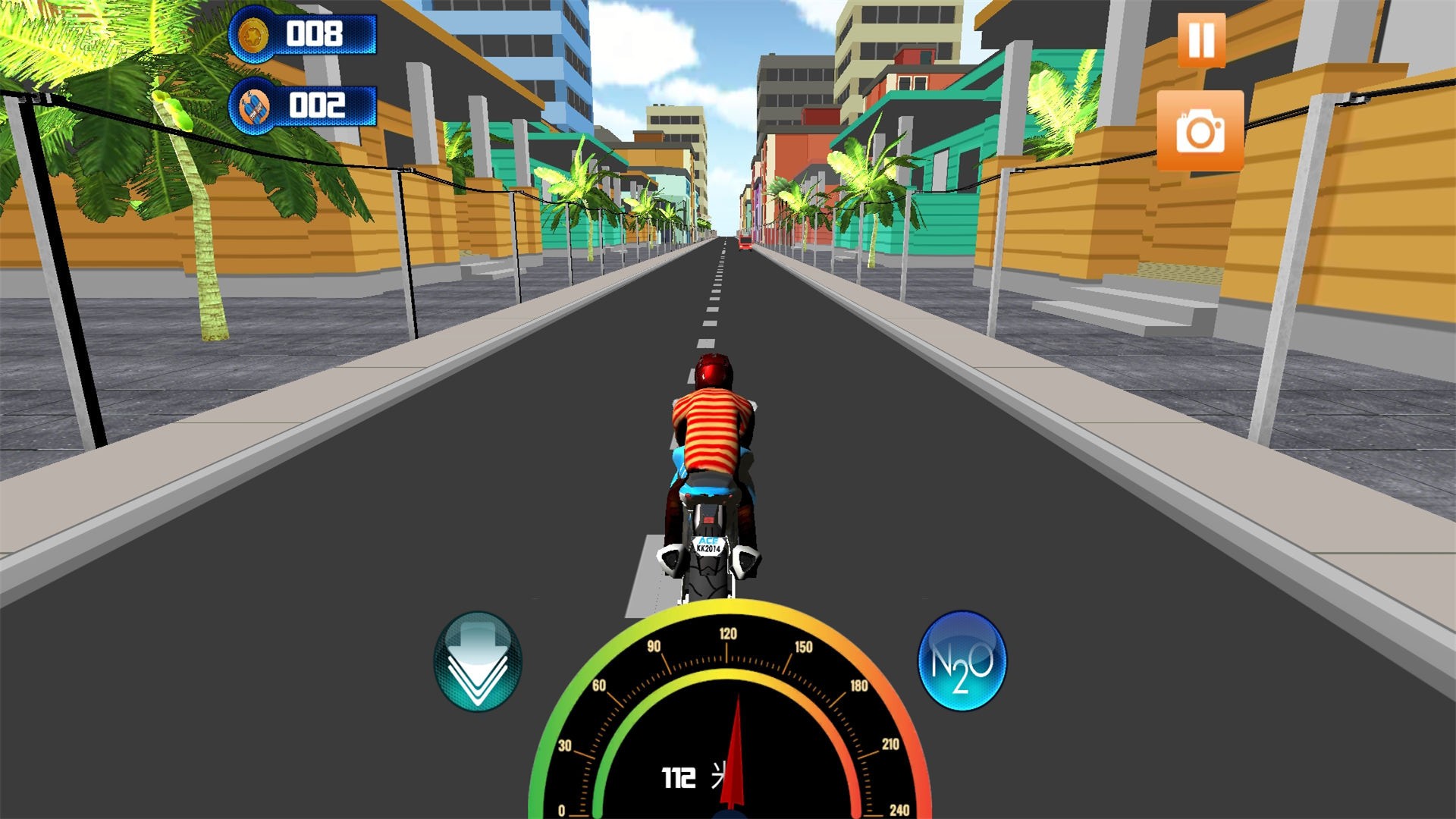 真实公路摩托车3D截图